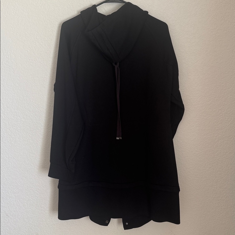 Helmut Lang Black Longline Zip Hoodie size large - Picture 7 of 10